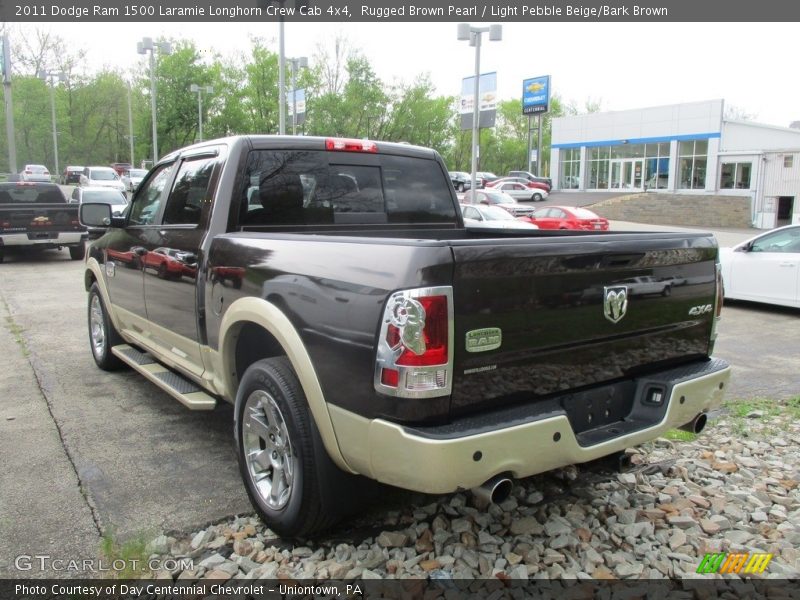 Rugged Brown Pearl / Light Pebble Beige/Bark Brown 2011 Dodge Ram 1500 Laramie Longhorn Crew Cab 4x4