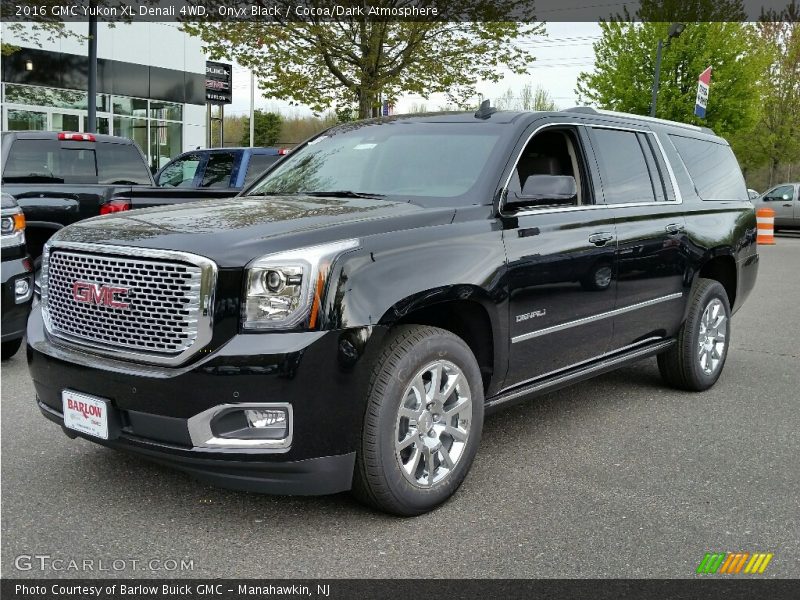 Onyx Black / Cocoa/Dark Atmosphere 2016 GMC Yukon XL Denali 4WD