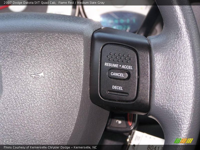 Flame Red / Medium Slate Gray 2007 Dodge Dakota SXT Quad Cab