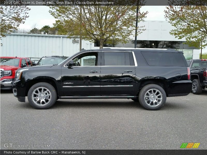 Onyx Black / Cocoa/Dark Atmosphere 2016 GMC Yukon XL Denali 4WD