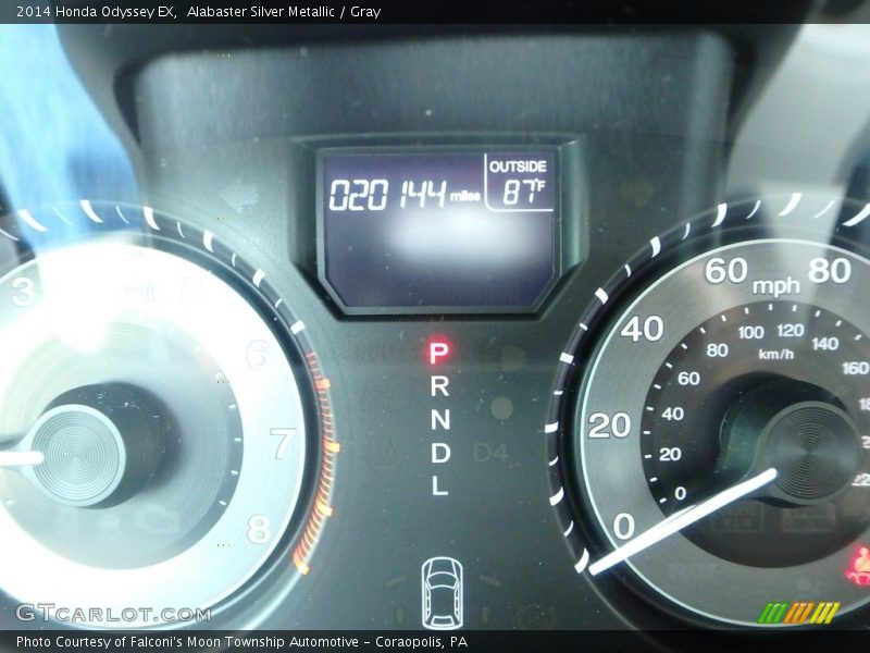 Alabaster Silver Metallic / Gray 2014 Honda Odyssey EX