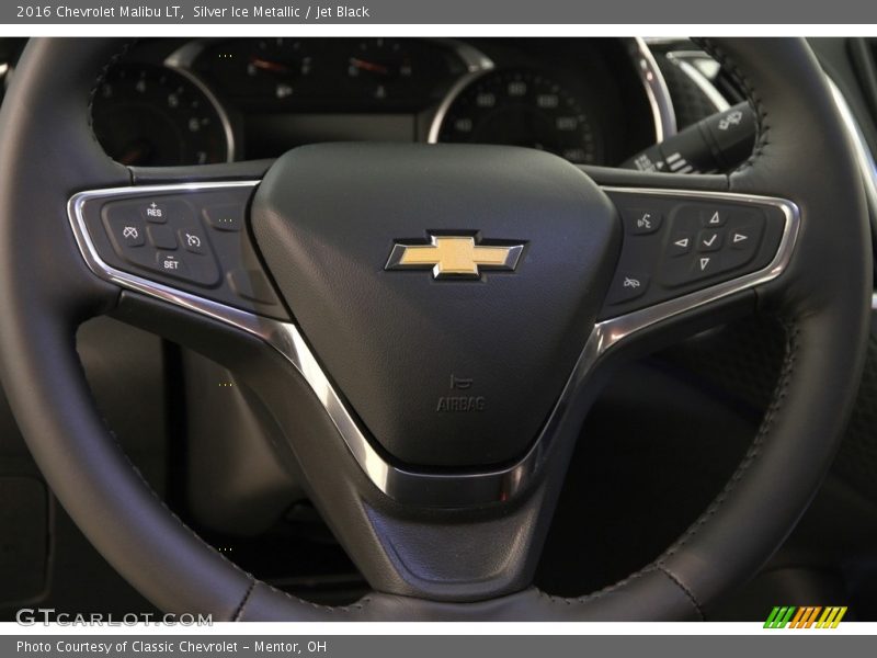 Silver Ice Metallic / Jet Black 2016 Chevrolet Malibu LT