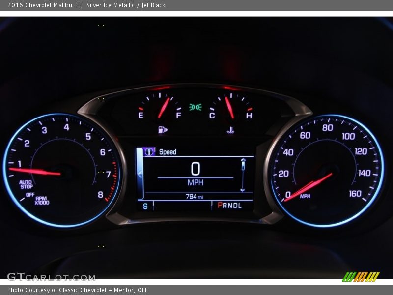 Silver Ice Metallic / Jet Black 2016 Chevrolet Malibu LT