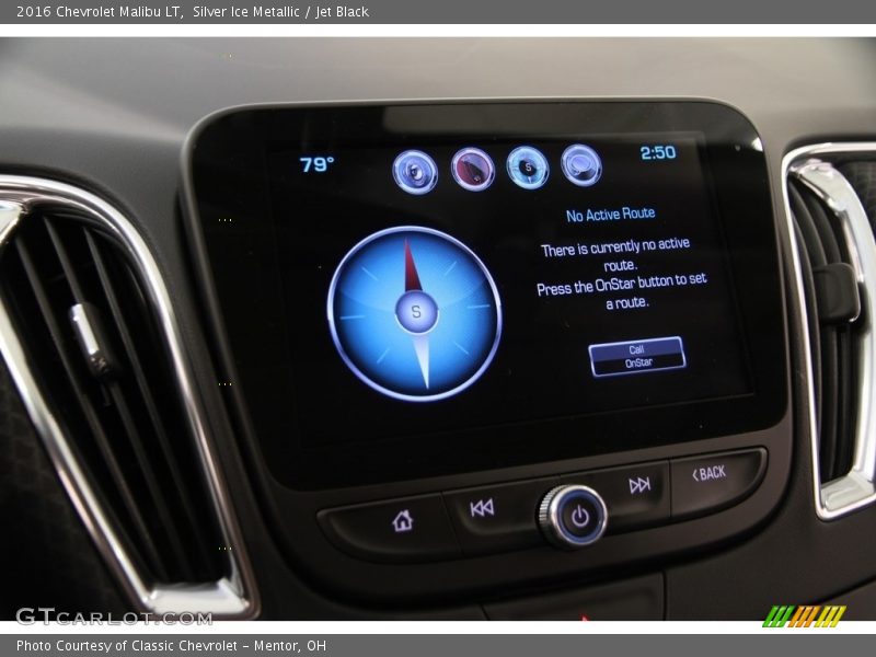 Silver Ice Metallic / Jet Black 2016 Chevrolet Malibu LT