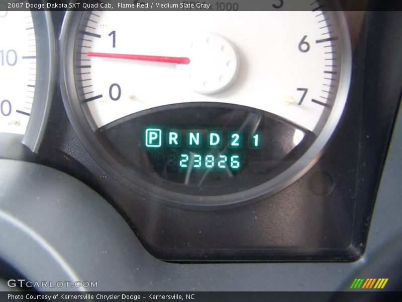 Flame Red / Medium Slate Gray 2007 Dodge Dakota SXT Quad Cab