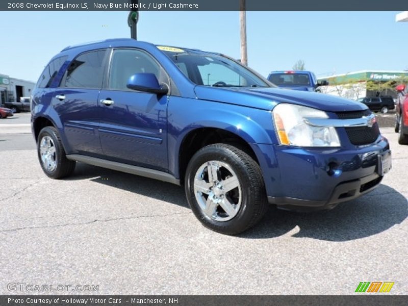 Navy Blue Metallic / Light Cashmere 2008 Chevrolet Equinox LS