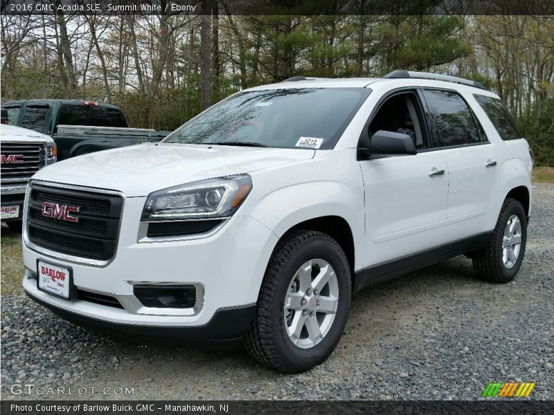Summit White / Ebony 2016 GMC Acadia SLE