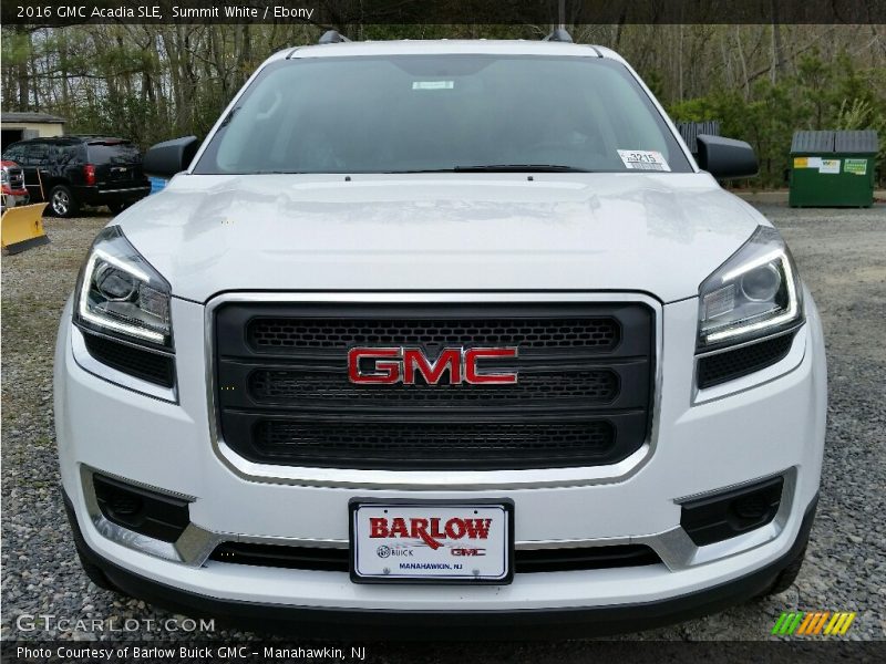 Summit White / Ebony 2016 GMC Acadia SLE