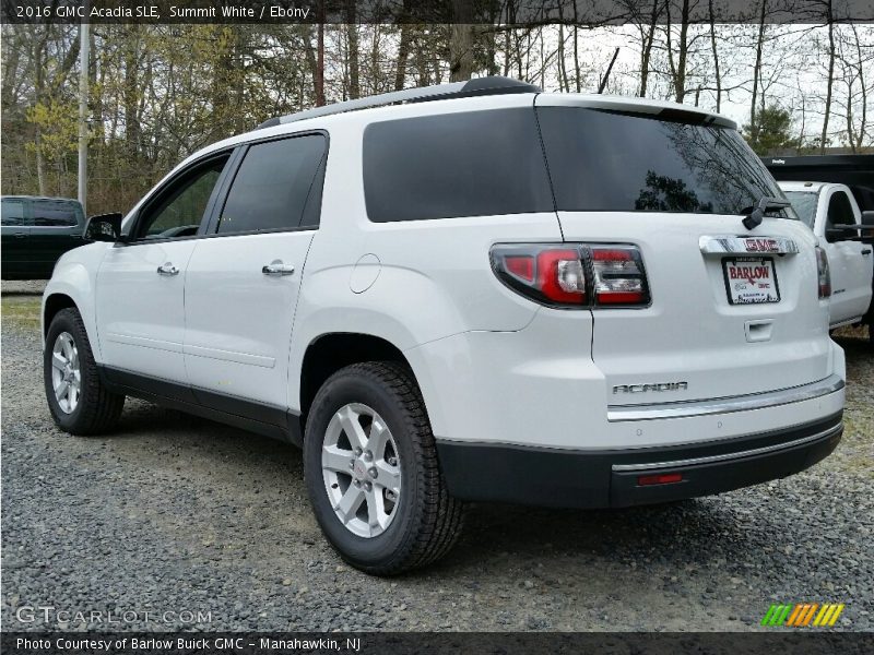 Summit White / Ebony 2016 GMC Acadia SLE