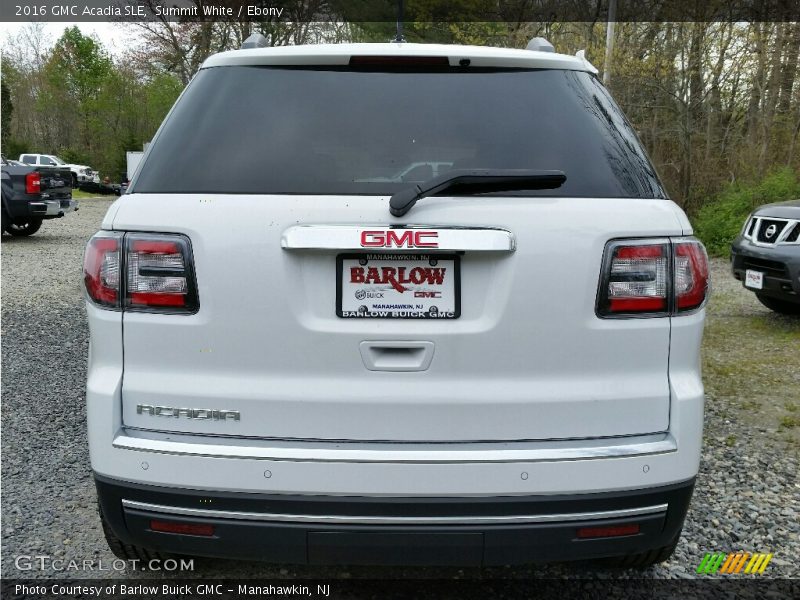 Summit White / Ebony 2016 GMC Acadia SLE
