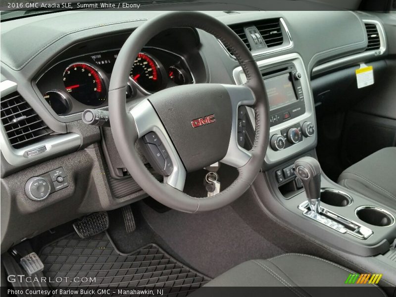 Summit White / Ebony 2016 GMC Acadia SLE