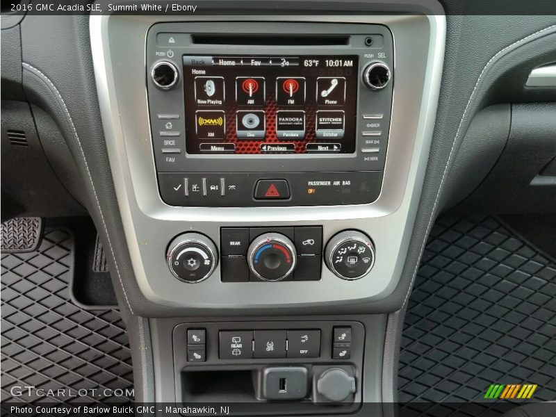 Summit White / Ebony 2016 GMC Acadia SLE