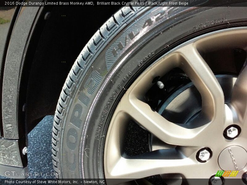 Brilliant Black Crystal Pearl / Black/Light Frost Beige 2016 Dodge Durango Limited Brass Monkey AWD