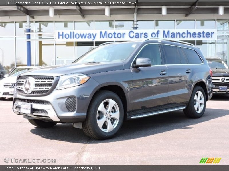 Selenite Grey Metallic / Espresso Brown 2017 Mercedes-Benz GLS 450 4Matic