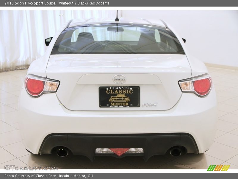 Whiteout / Black/Red Accents 2013 Scion FR-S Sport Coupe