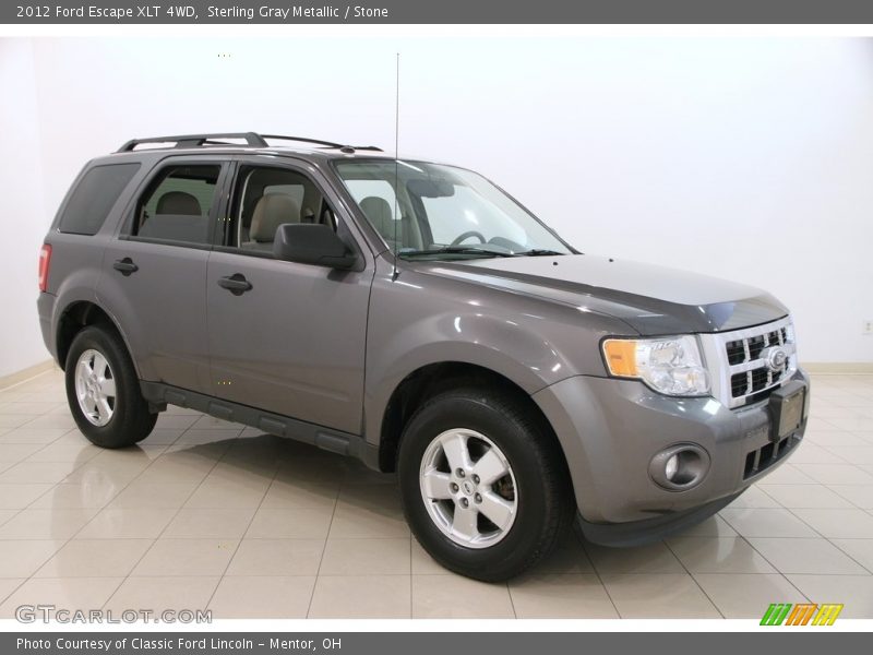 Sterling Gray Metallic / Stone 2012 Ford Escape XLT 4WD