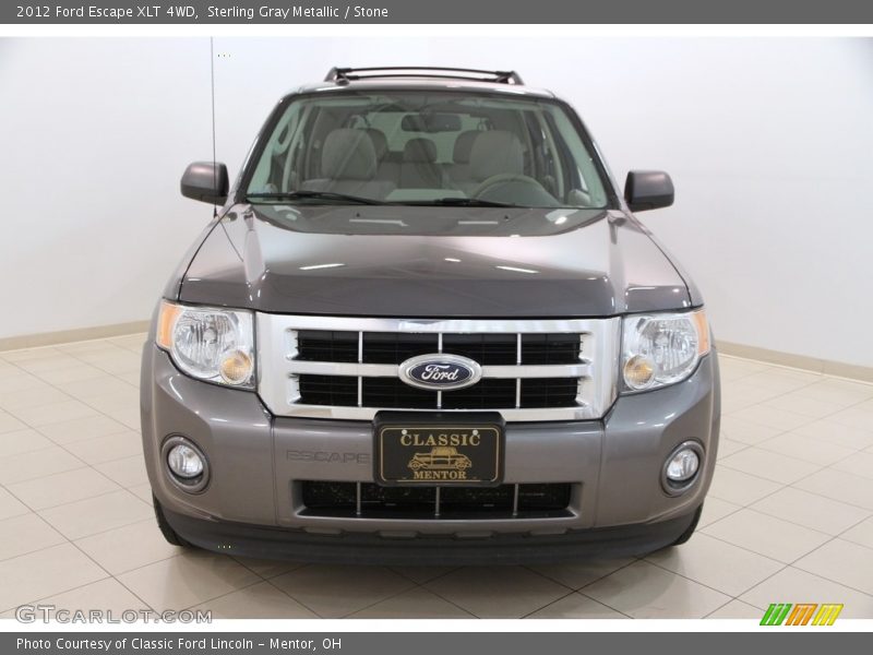 Sterling Gray Metallic / Stone 2012 Ford Escape XLT 4WD