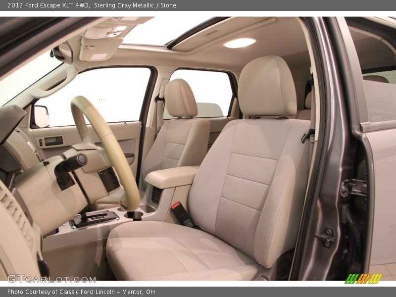 Sterling Gray Metallic / Stone 2012 Ford Escape XLT 4WD