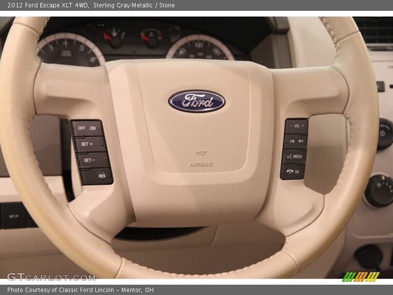Sterling Gray Metallic / Stone 2012 Ford Escape XLT 4WD