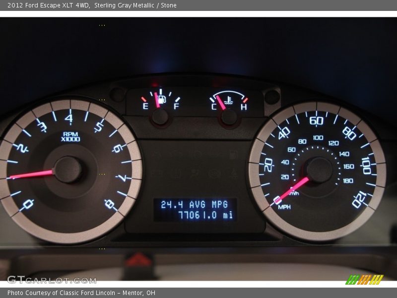 Sterling Gray Metallic / Stone 2012 Ford Escape XLT 4WD