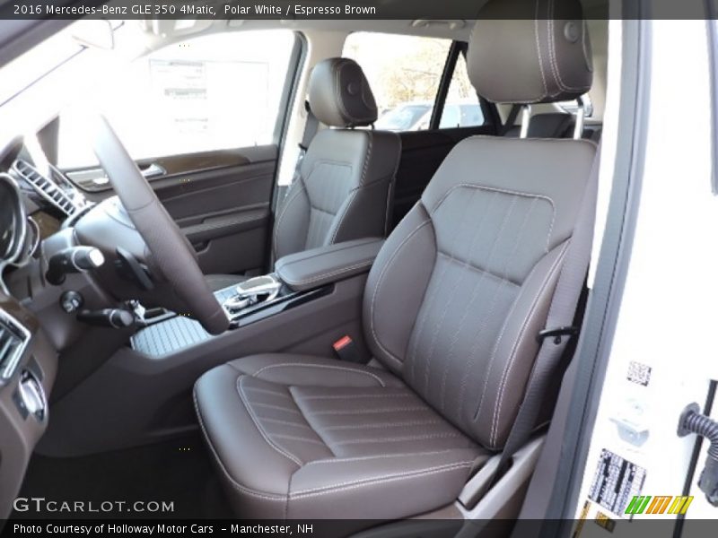 Polar White / Espresso Brown 2016 Mercedes-Benz GLE 350 4Matic