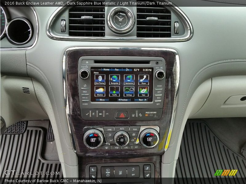 Dark Sapphire Blue Metallic / Light Titanium/Dark Titanium 2016 Buick Enclave Leather AWD