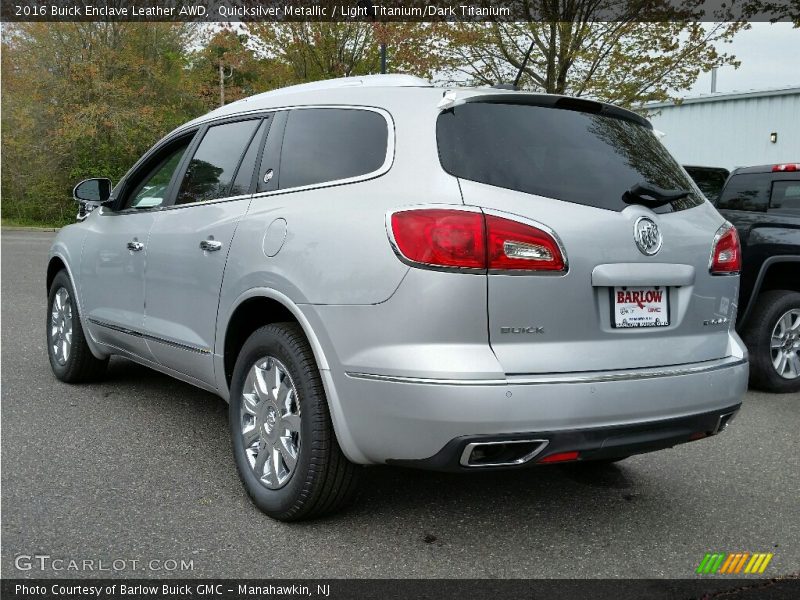 Quicksilver Metallic / Light Titanium/Dark Titanium 2016 Buick Enclave Leather AWD