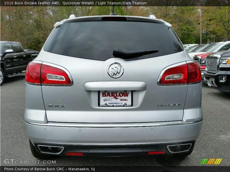 Quicksilver Metallic / Light Titanium/Dark Titanium 2016 Buick Enclave Leather AWD