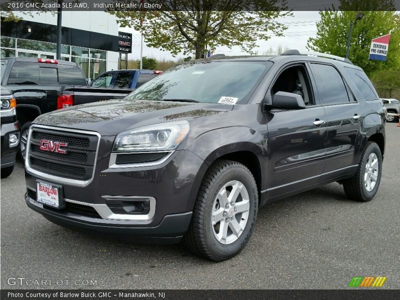 Iridium Metallic / Ebony 2016 GMC Acadia SLE AWD