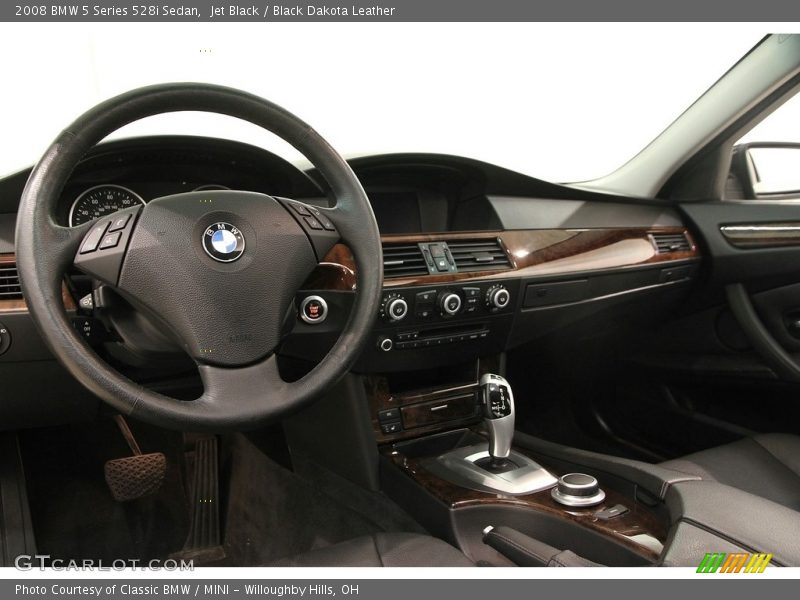 Jet Black / Black Dakota Leather 2008 BMW 5 Series 528i Sedan