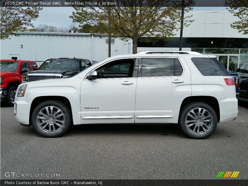 White Frost Tricoat / Jet Black 2016 GMC Terrain Denali AWD