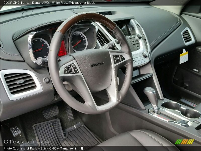 White Frost Tricoat / Jet Black 2016 GMC Terrain Denali AWD