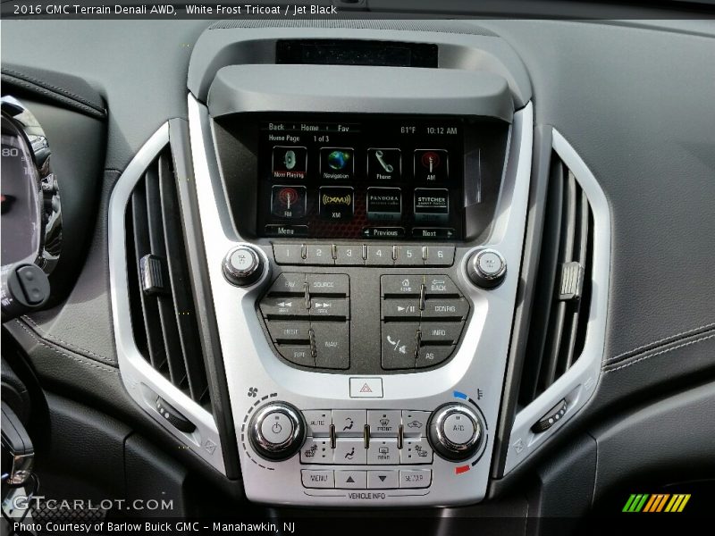 White Frost Tricoat / Jet Black 2016 GMC Terrain Denali AWD