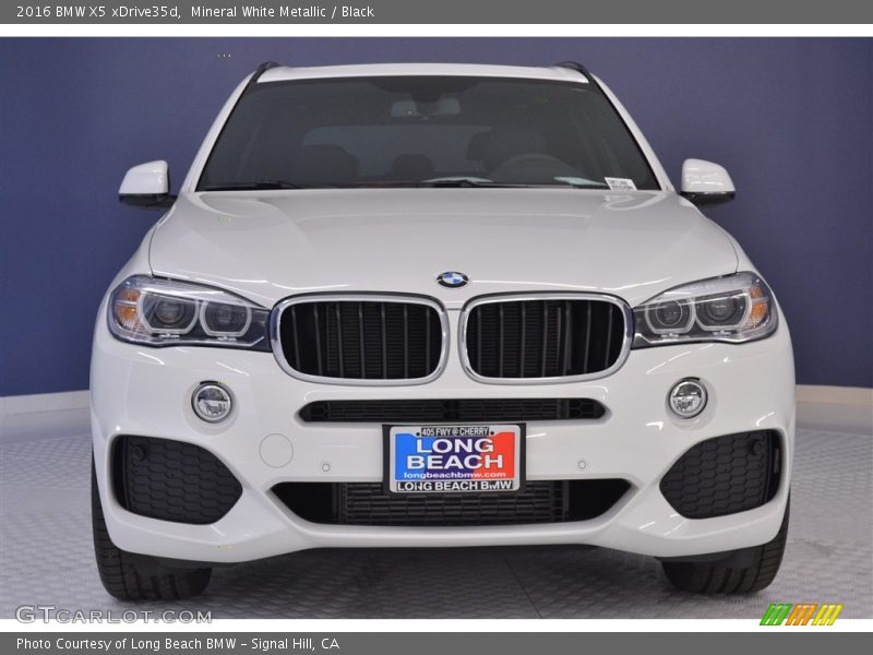 Mineral White Metallic / Black 2016 BMW X5 xDrive35d