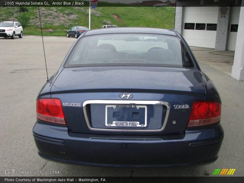 Ardor Blue / Black 2005 Hyundai Sonata GL