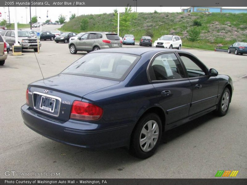 Ardor Blue / Black 2005 Hyundai Sonata GL