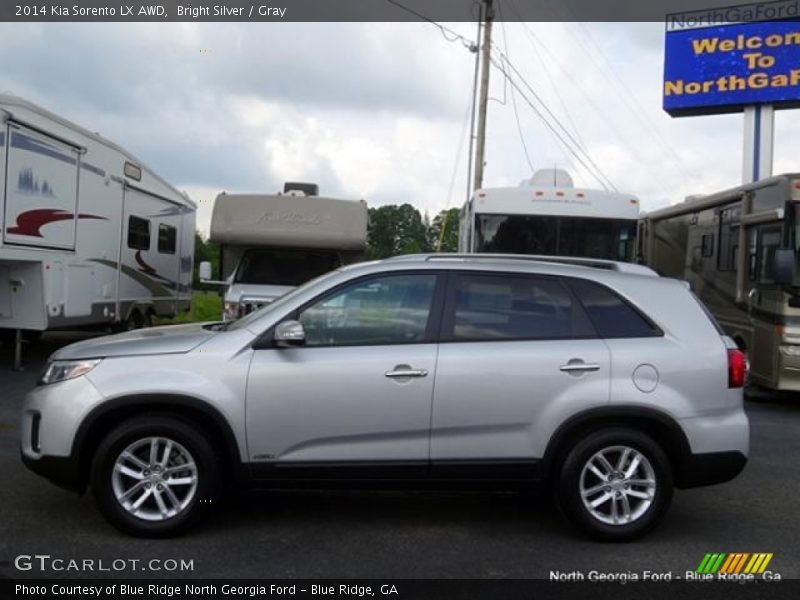 Bright Silver / Gray 2014 Kia Sorento LX AWD