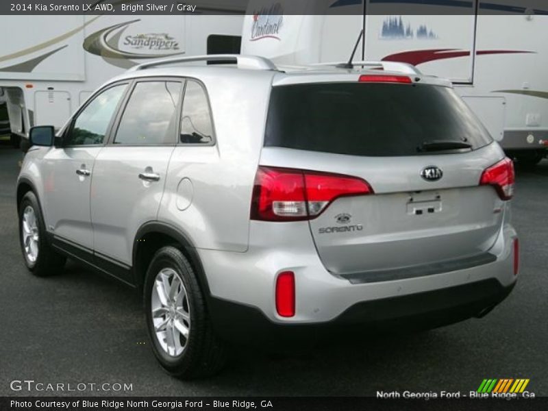 Bright Silver / Gray 2014 Kia Sorento LX AWD