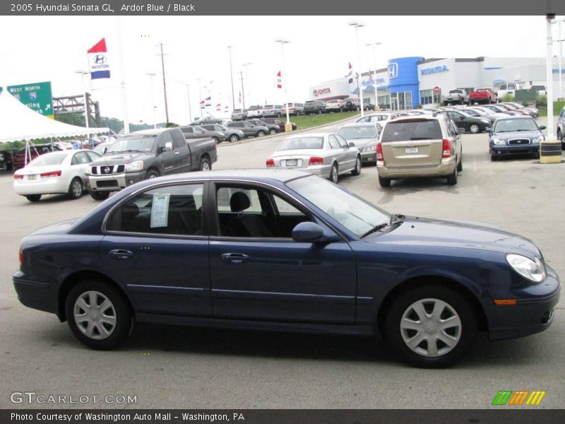 Ardor Blue / Black 2005 Hyundai Sonata GL