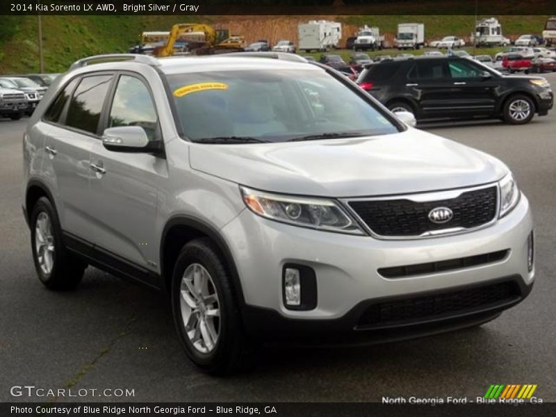 Bright Silver / Gray 2014 Kia Sorento LX AWD