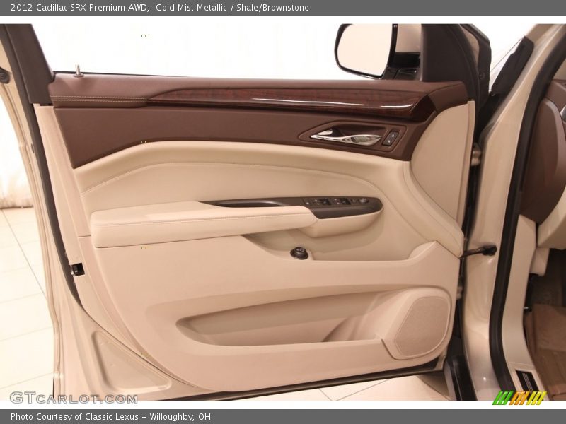 Gold Mist Metallic / Shale/Brownstone 2012 Cadillac SRX Premium AWD