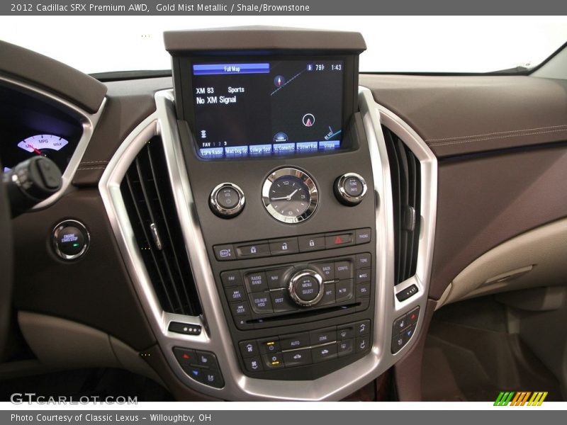Gold Mist Metallic / Shale/Brownstone 2012 Cadillac SRX Premium AWD