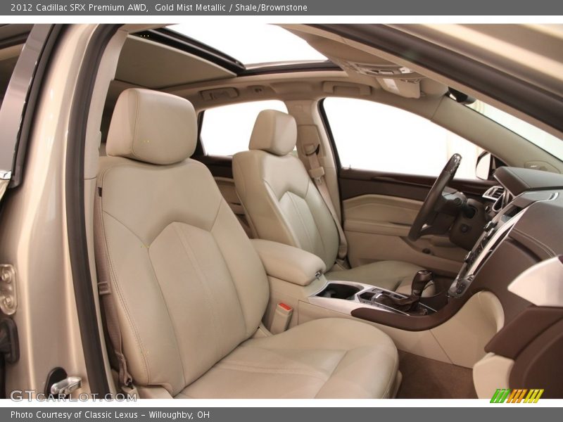 Gold Mist Metallic / Shale/Brownstone 2012 Cadillac SRX Premium AWD