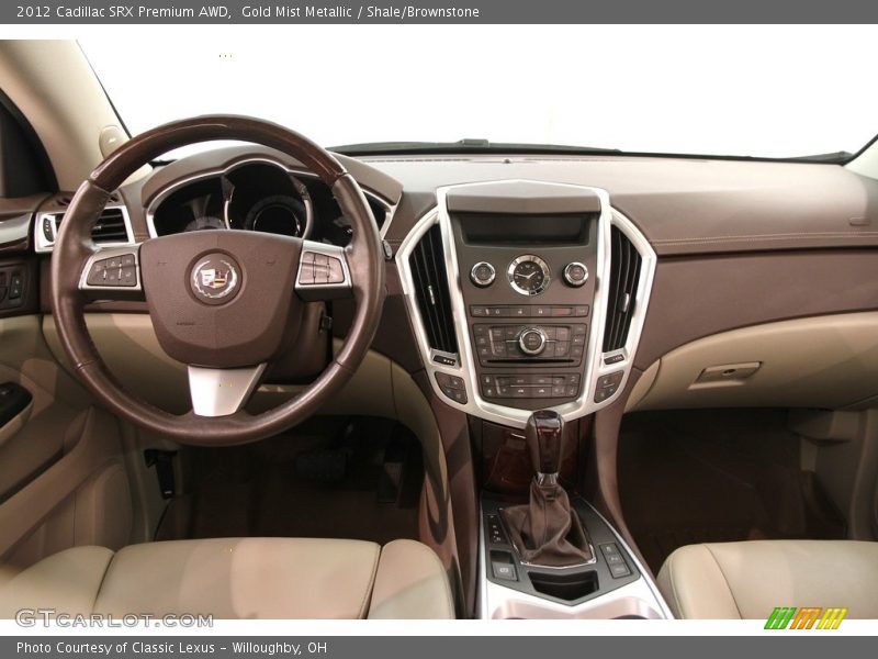 Gold Mist Metallic / Shale/Brownstone 2012 Cadillac SRX Premium AWD