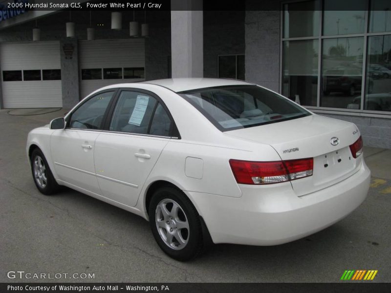Powder White Pearl / Gray 2006 Hyundai Sonata GLS