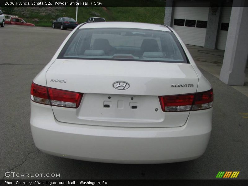 Powder White Pearl / Gray 2006 Hyundai Sonata GLS