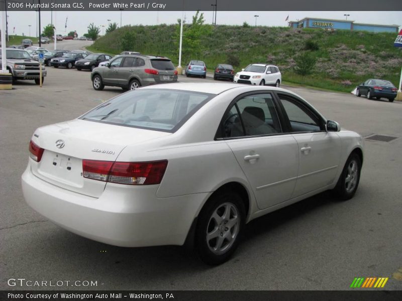 Powder White Pearl / Gray 2006 Hyundai Sonata GLS