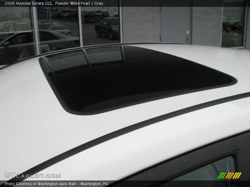 Powder White Pearl / Gray 2006 Hyundai Sonata GLS