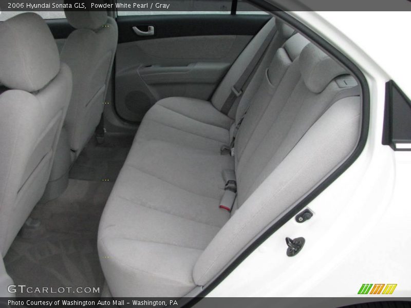 Powder White Pearl / Gray 2006 Hyundai Sonata GLS
