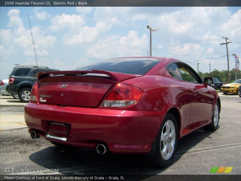 Electric Red / Black 2006 Hyundai Tiburon GS